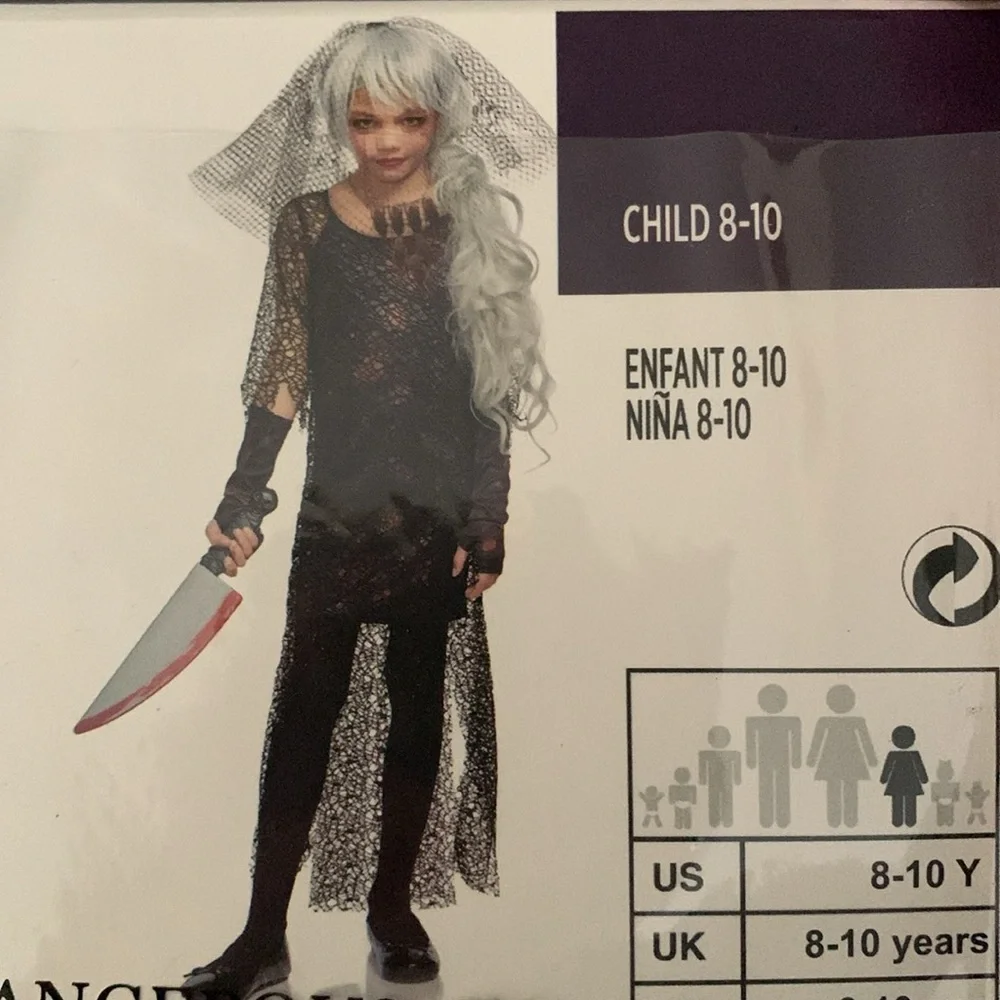 New-Girl's Killer Cockroach Costume Med 8-10 - Picture 8 of 13